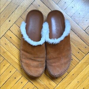 Shearling lined classic moc clog